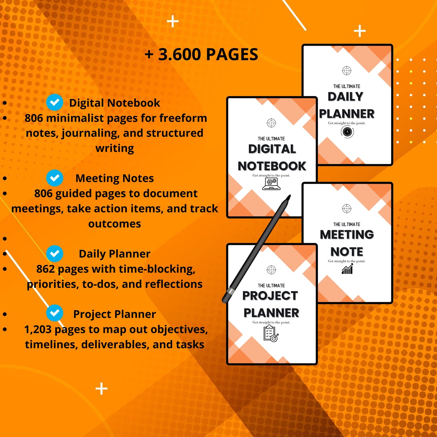 The All-in-One Digital & Printable Planner Kit – 3,600+ Pages