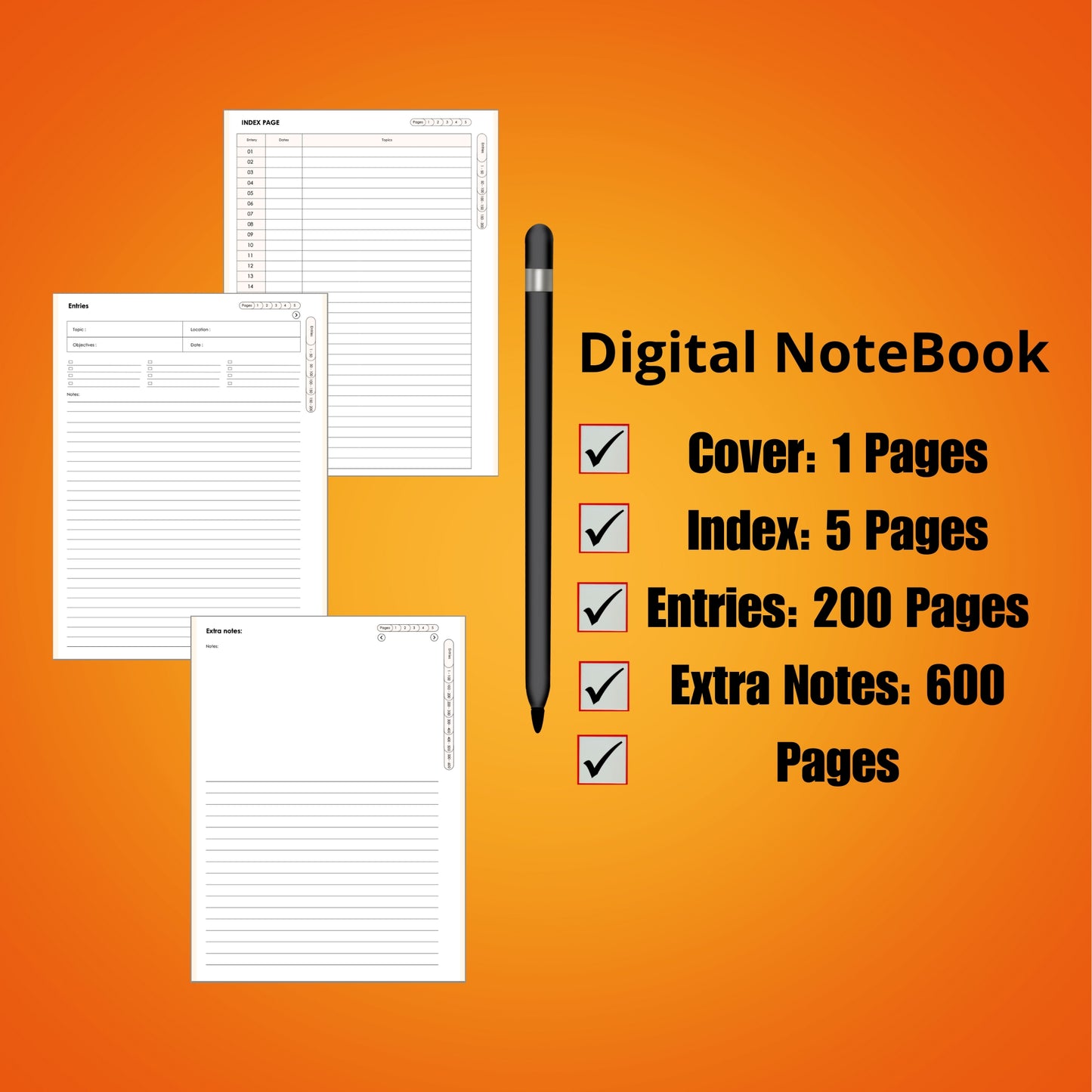 The All-in-One Digital & Printable Planner Kit – 3,600+ Pages
